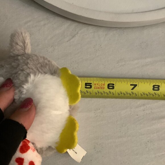 Valentine’s Day Bee Happy Plush Owl Keychain With Heart & Clip For Ages 3+ 4.5" - Picture 5 of 6